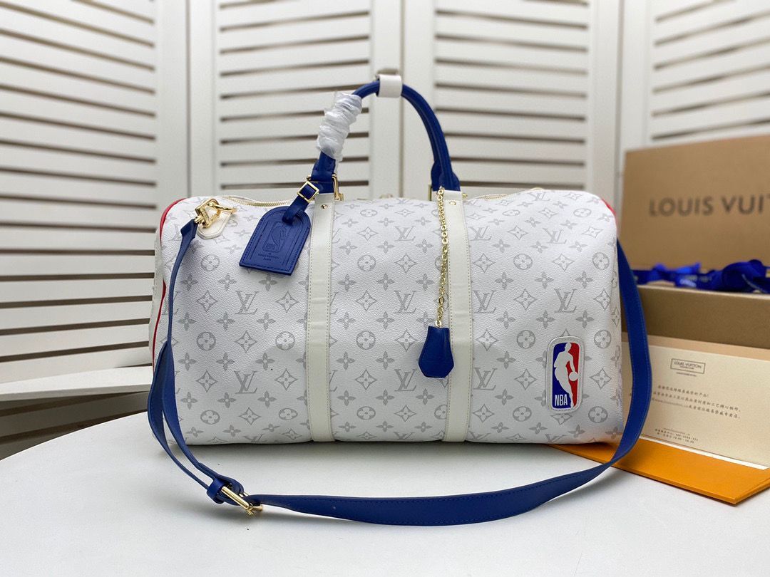 Louis Vuitton KEEPALL BANDOULIERE M41416 M41414 White