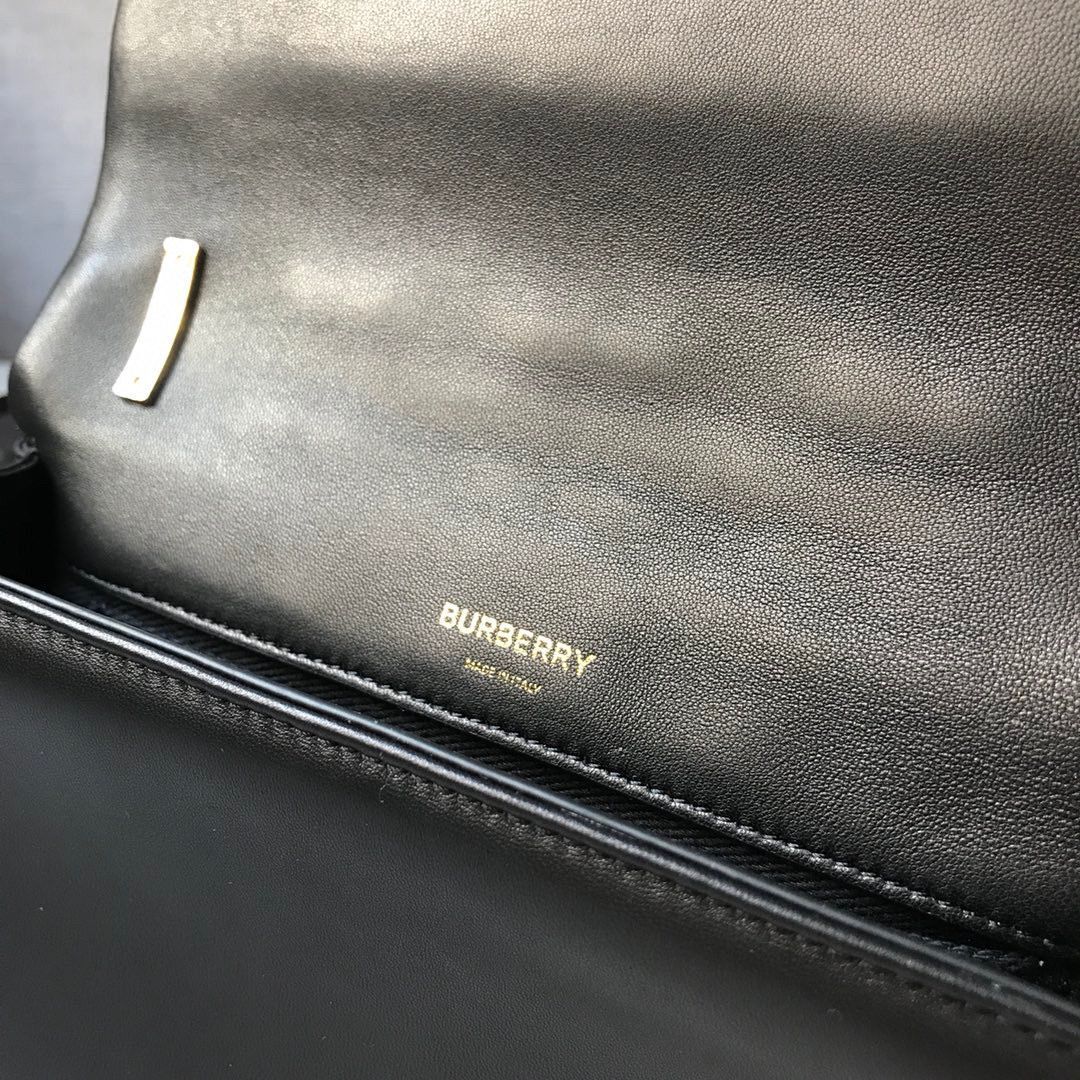 BurBerry Leather Shoulder Bag 7462 Black