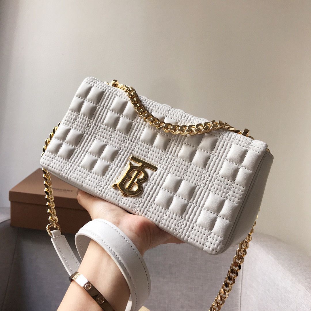 BurBerry Leather Shoulder Bag 7462 White