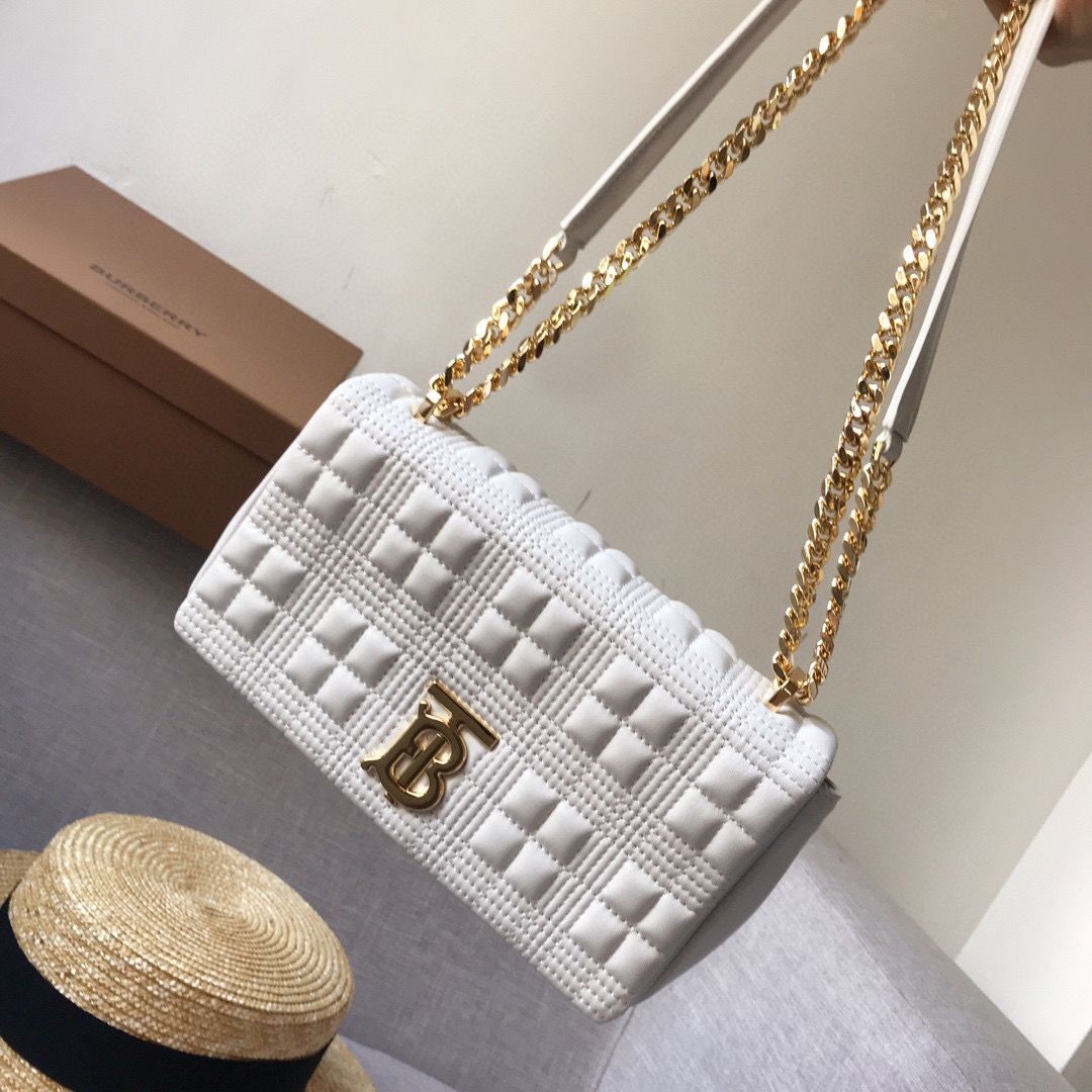 BurBerry Leather Shoulder Bag 7462 White