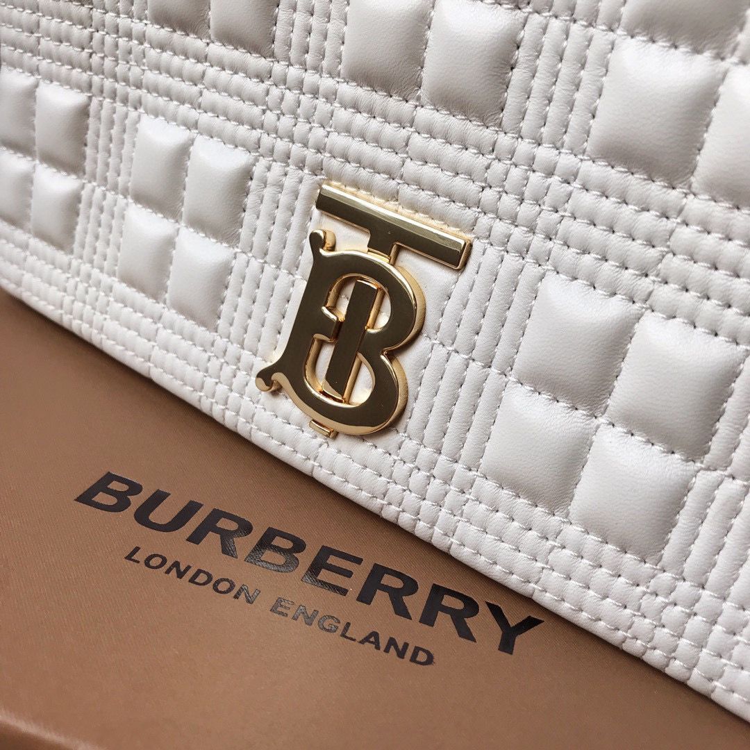BurBerry Leather Shoulder Bag 7462 White