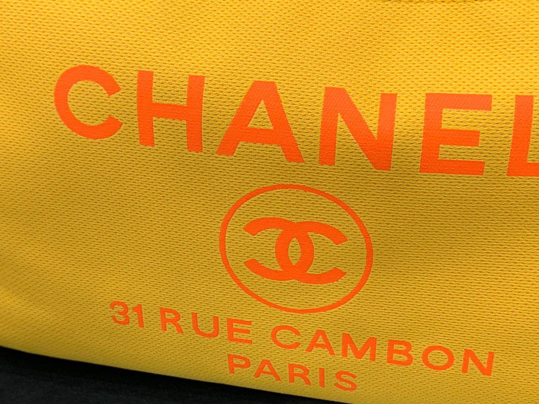 Chanel Original Medium Shopping Bag 67001 Yellow