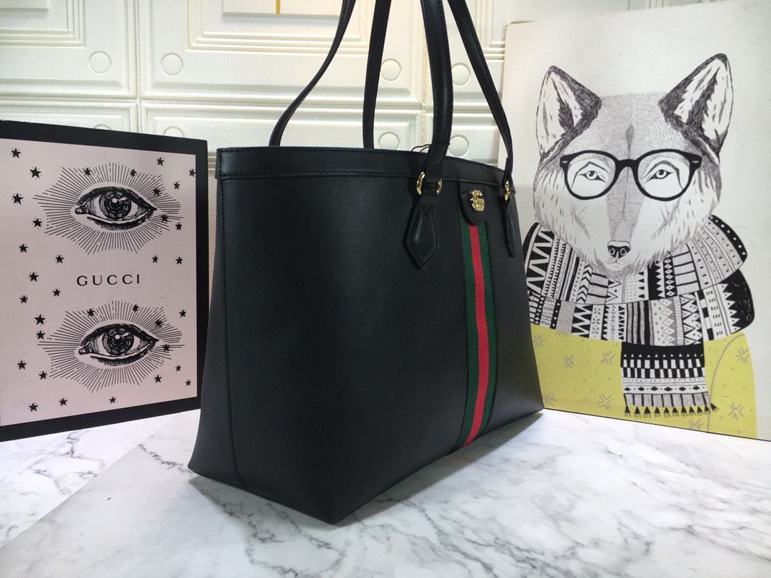 Gucci Ophidia series medium GG Tote Bag 631685 Black