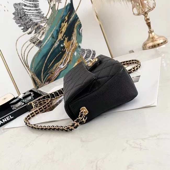 Chanel Flap Shoulder Bag Original leather AS2528 black