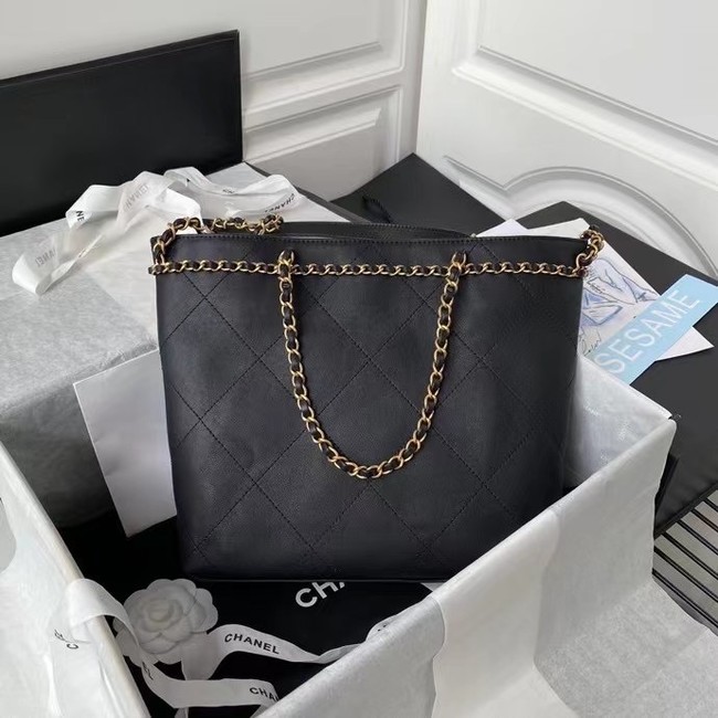 Chanel Original Leather Shopping Bag AS2374 black