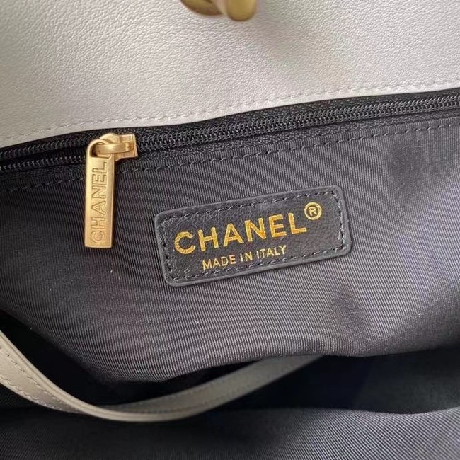 Chanel Original Leather Shopping Bag AS2374 white