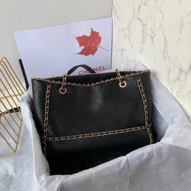 Chanel Original Leather Shopping Bag AS8018 black