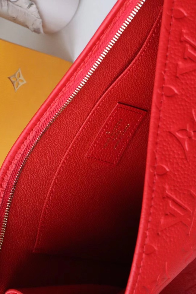 Louis Vuitton Damier Graphite POCHETTE VOYAGE MM M41058 red
