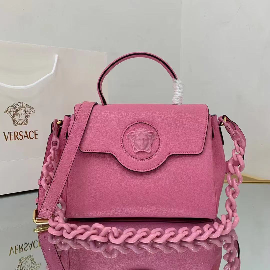 Versace Leather Tote Bag 17455 rose