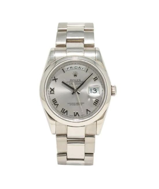 Rolex Day Date Watch 36mm R20288 Silver Dial
