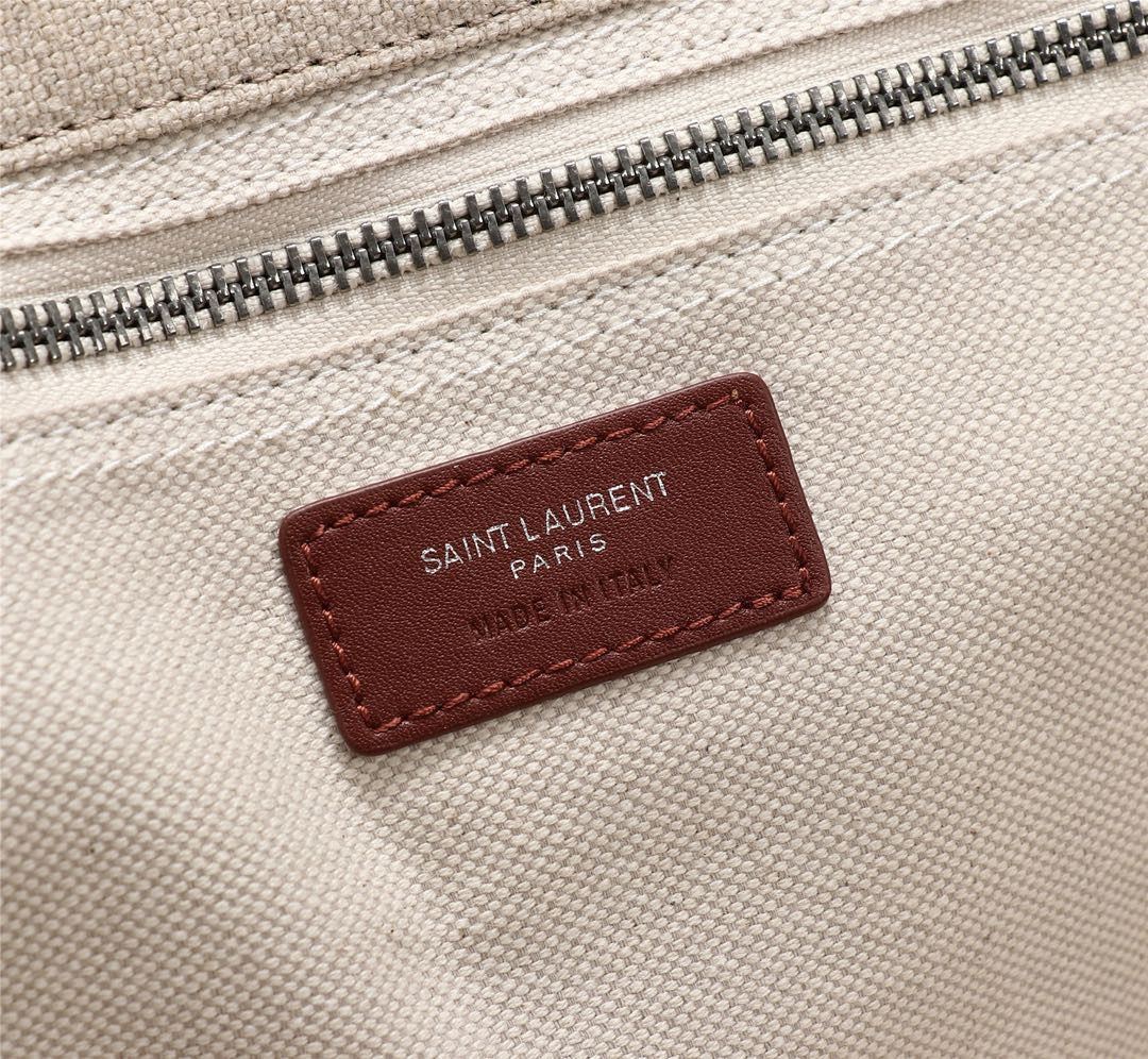 Yves Saint Laurent Rive Gauche Tote Shopping Bag 59929 Beige