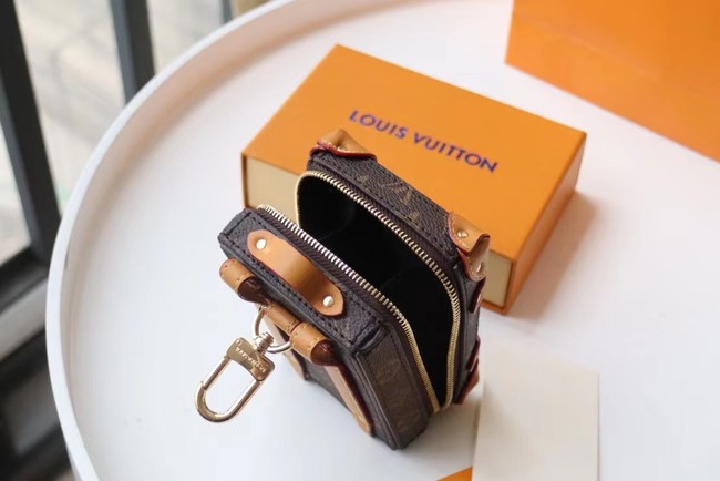 Louis Vuitton KIRIGAMI POUCH BAG CHARM AND KEY HOLDER M80221 brown