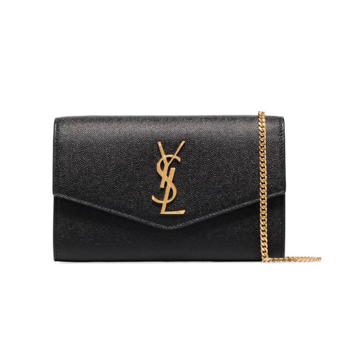 Yves Saint Laurent Monogramme Calf leather cross-body bag 35961 Black