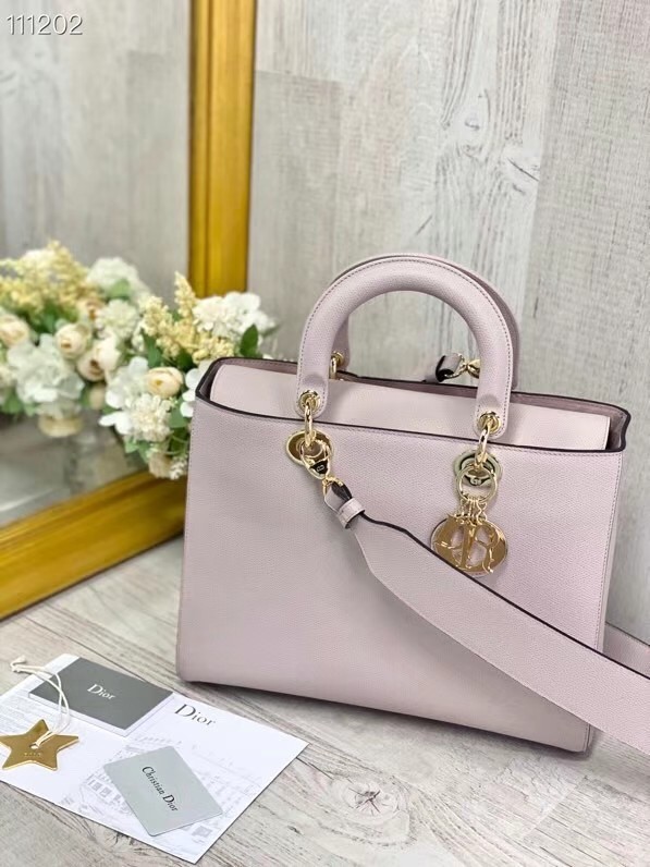 DIOR LADY BAG Gradient Cannage Lambskin M0584 light pink