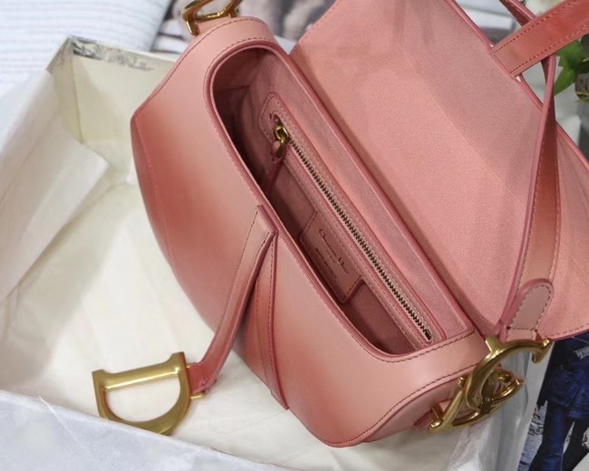 DIOR SADDLE BAG Gradient Calfskin M0446C Pink &Shoulder strap