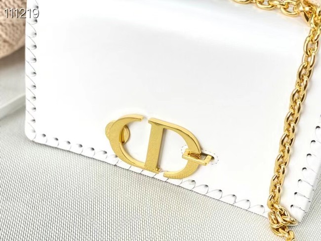 Dior 30 MONTAIGNE BAG Calfskin M9207 white