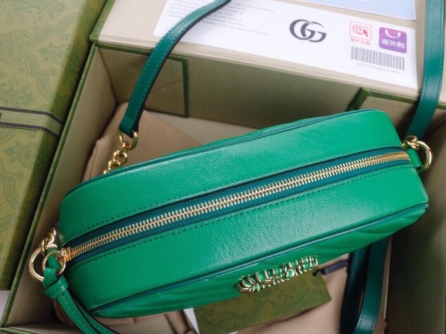 Gucci GG Marmont small shoulder bag 447632 Bright green