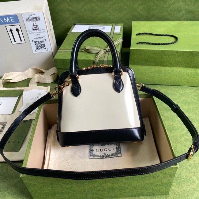 Gucci Horsebit 1955 mini top handle bag 640716 black&white