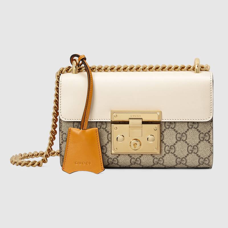 Gucci Padlock small shoulder bag 409487 White