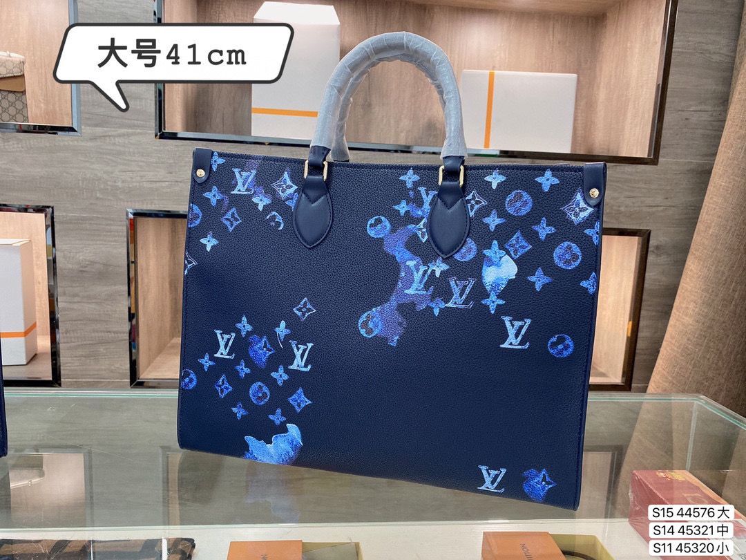 Louis Vuitton ONTHEGO M44576 M45321 M45230 Navy Ink And Wash