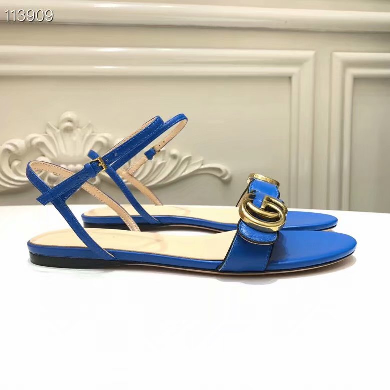 Gucci Leather Double G sandal GG1533BL-5