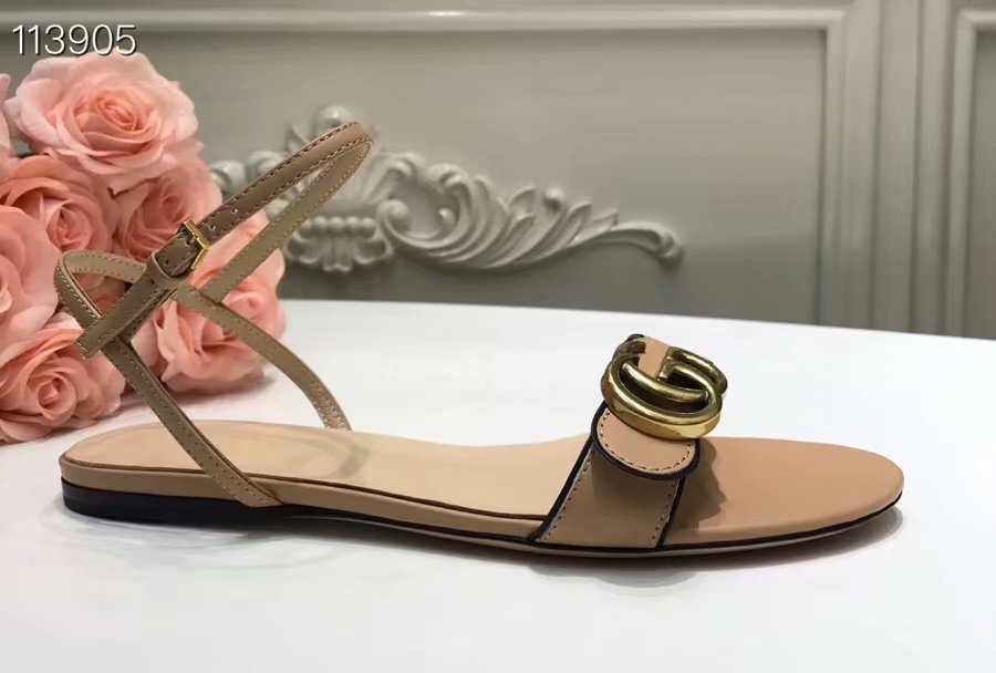 Gucci Leather Double G sandal GG1533BL-7