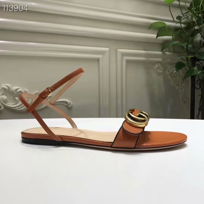 Gucci Leather Double G sandal GG1533BL-8