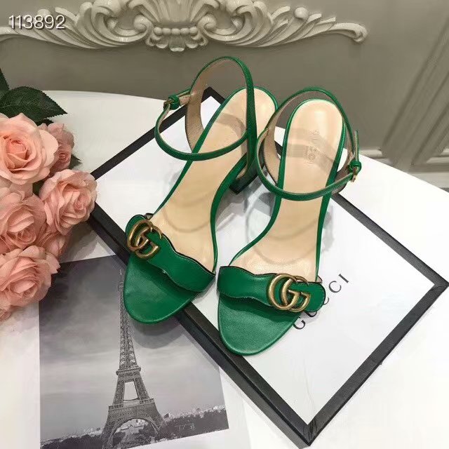 Gucci Leather Double G sandal GG1690TX-1 7CM height