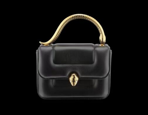 Bvlgari Serpenti Forever leather small crossbody bag B209107 black