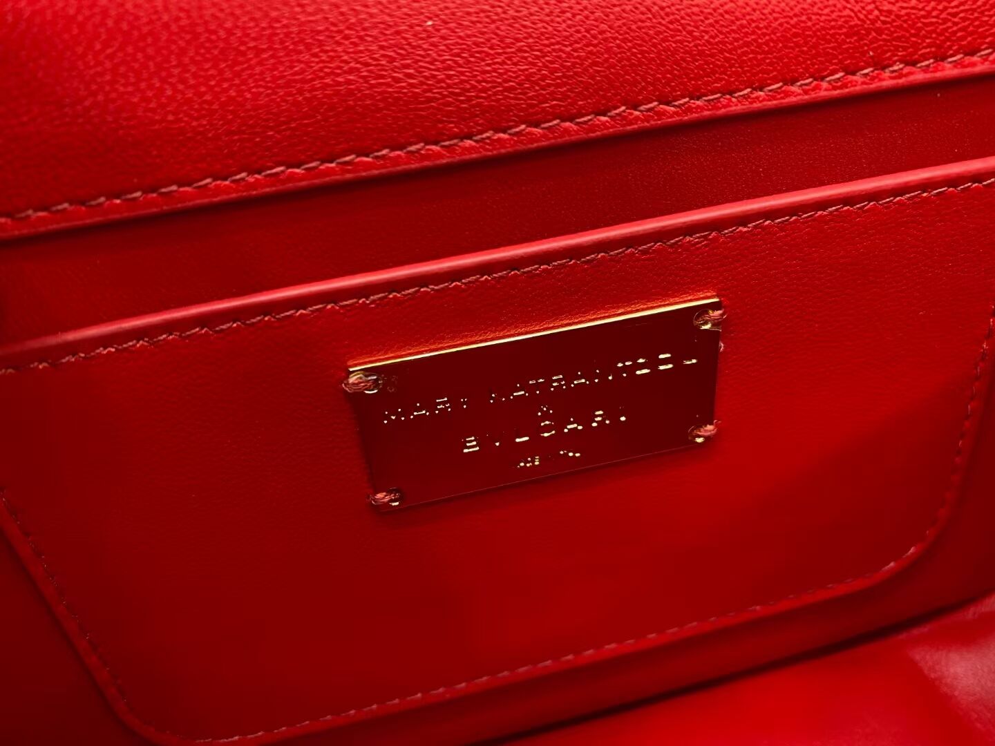 Bvlgari Serpenti Forever leather small crossbody bag B209107 red
