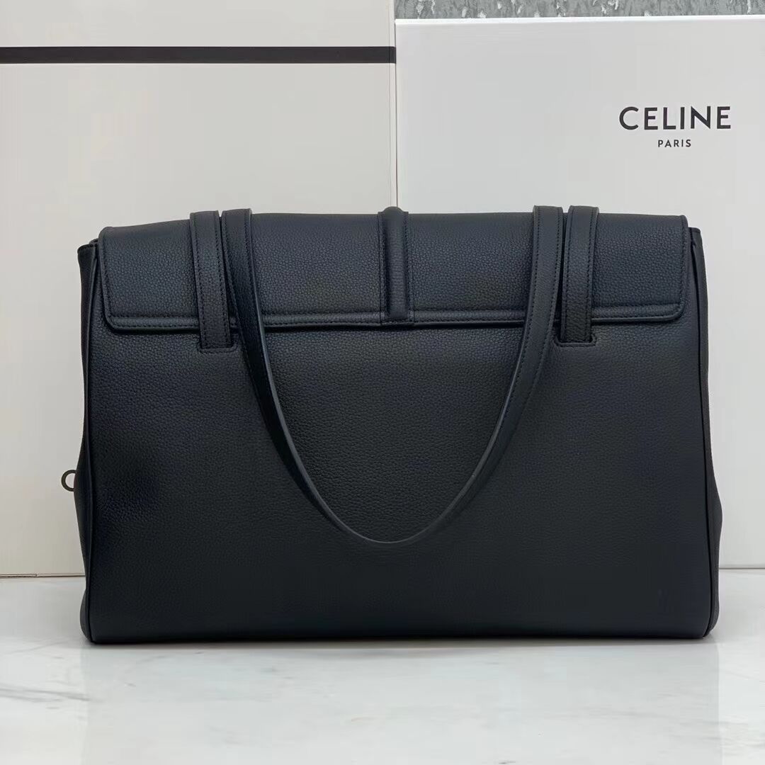 Celine MEDIUM SOFT 16 BAG IN SMOOTH CALFSKIN CR94043 black