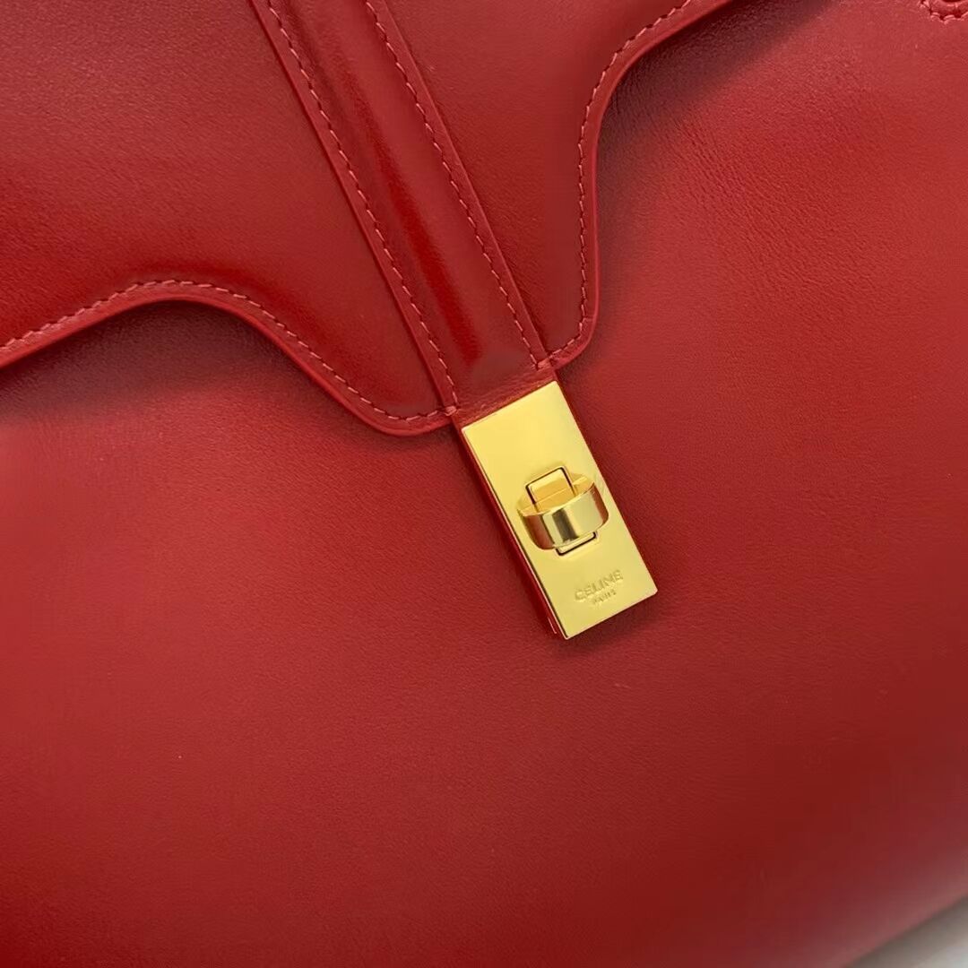 Celine MEDIUM SOFT 16 BAG IN SMOOTH CALFSKIN CR94043 red