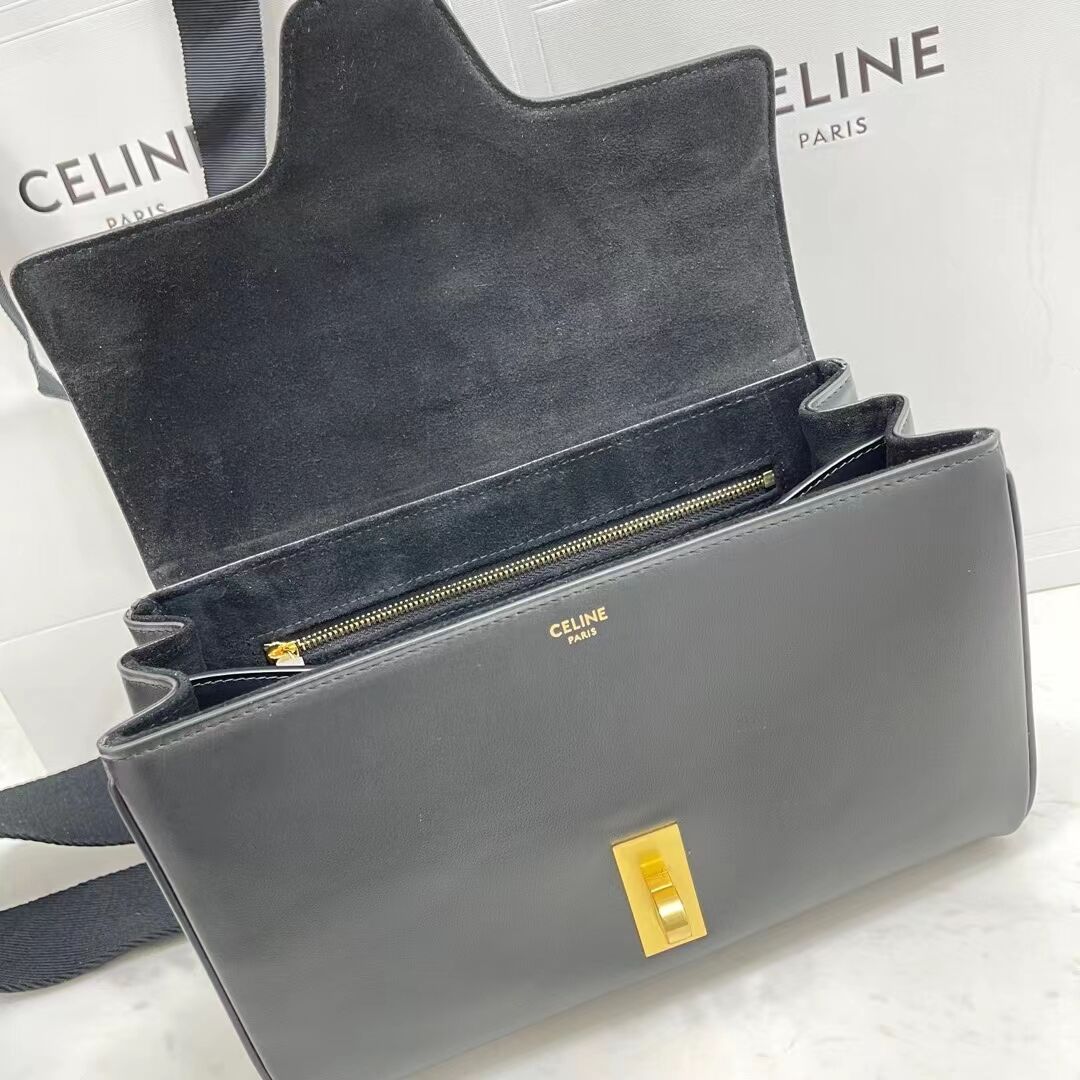 Celine TEEN SOFT 16 IN SMOOTH CALFSKIN 196853 black