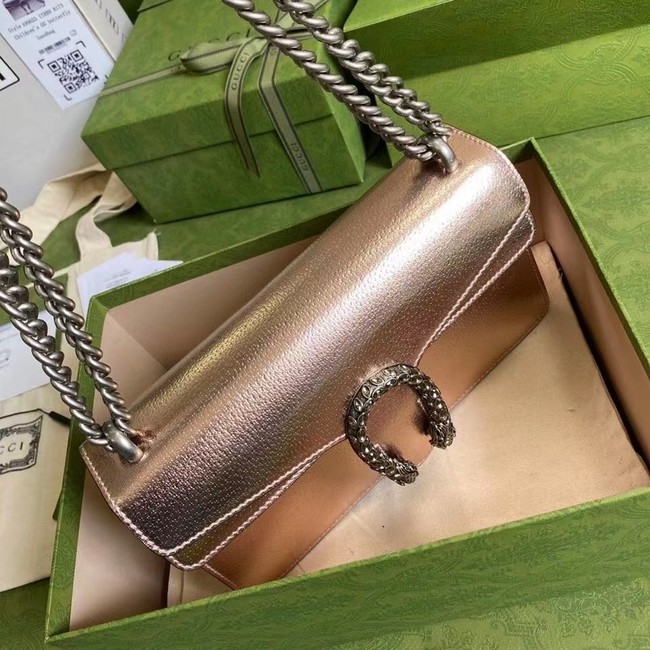 Gucci Dionysus Blooms Leather Shoulder Bag 499623 rose  gold