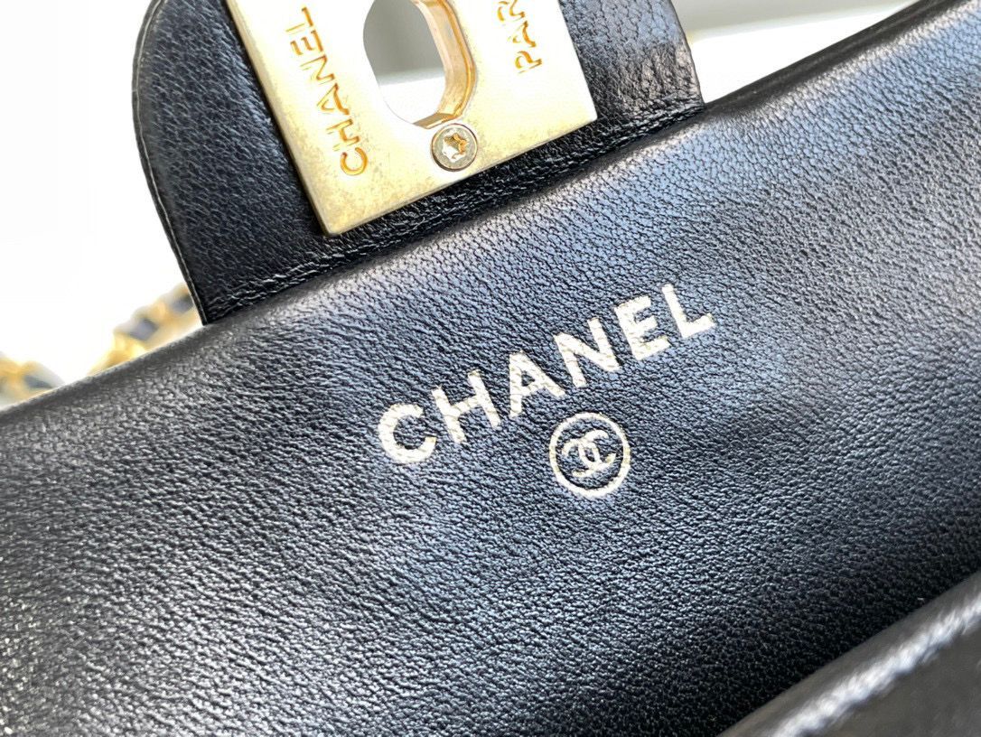 CHANEL Top Handle Micro Mini Wallet On Chain AP2206 Black