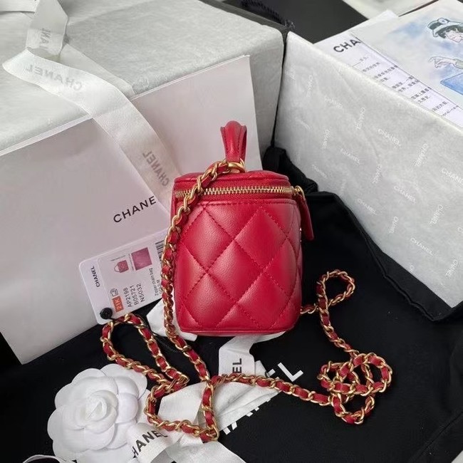 Chanel Original Small classic chain box handbag AP2198 red