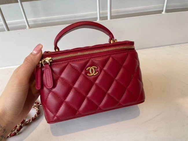 Chanel Original Small classic chain box handbag AP2199 red