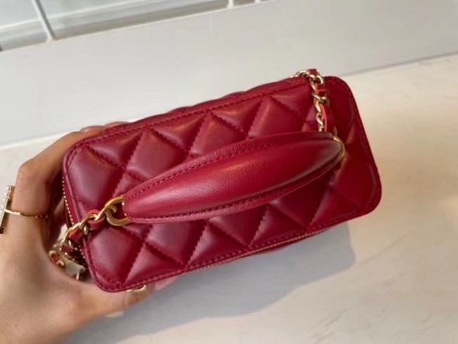 Chanel Original Small classic chain box handbag AP2199 red