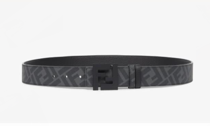 Fendi Leather Belt F2370 Black