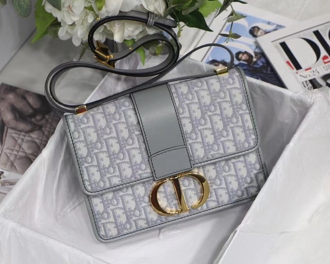 Dior 30 MONTAIGNE BAG Oblique Jacquard M9203UT Gray