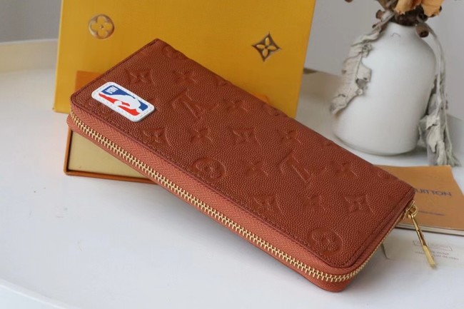 Louis Vuitton LVXNBA ZIPPY WALLET VERTICAL M80548 BROWN