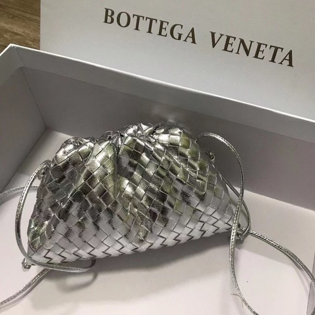 Bottega Veneta MINI POUCH 585852 SILVER