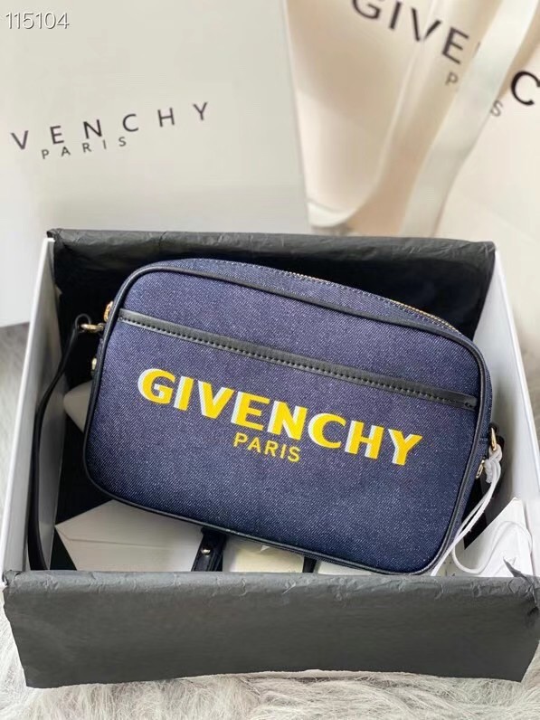 GIVENCHY shoulder bag 1990 dark blue