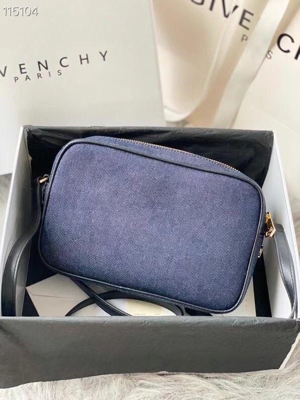 GIVENCHY shoulder bag 1990 dark blue