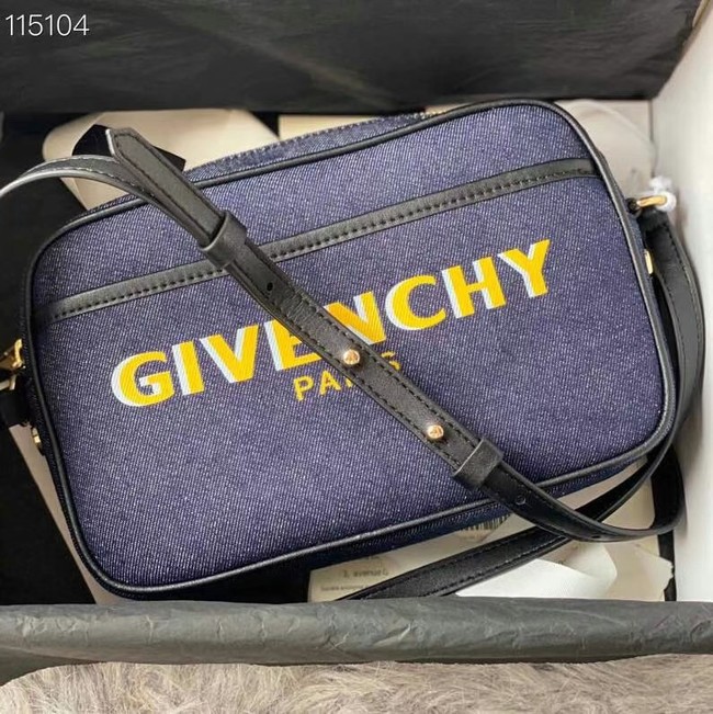 GIVENCHY shoulder bag 1990 dark blue