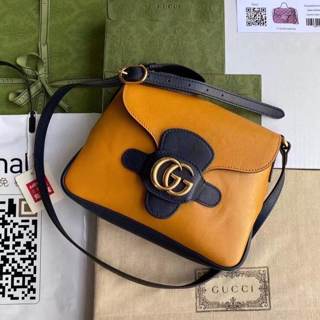 Gucci Small messenger bag with Double G 648934 yellow