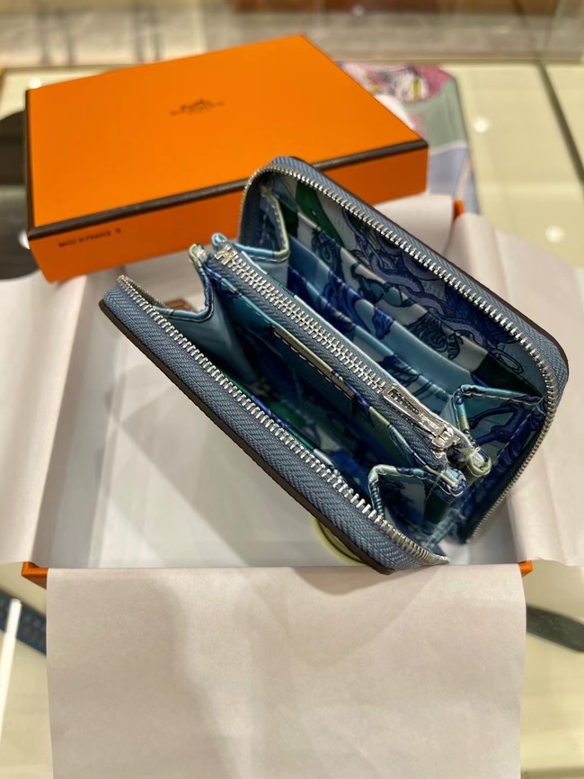 Hermes Constance Wallets espom leather H2298 blue