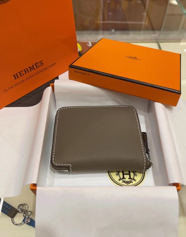 Hermes Constance Wallets espom leather H2298 grey