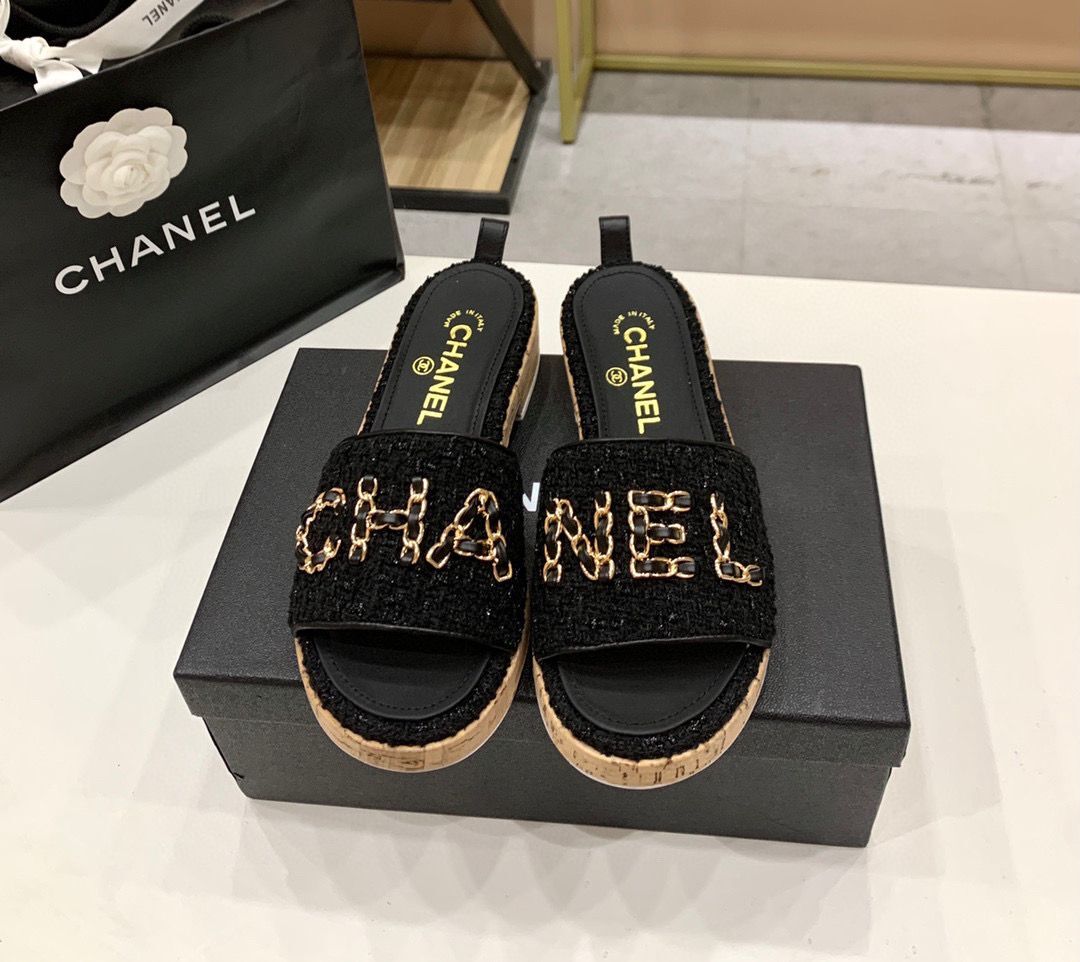 Chanel Slipper Shoes CH27963 Black
