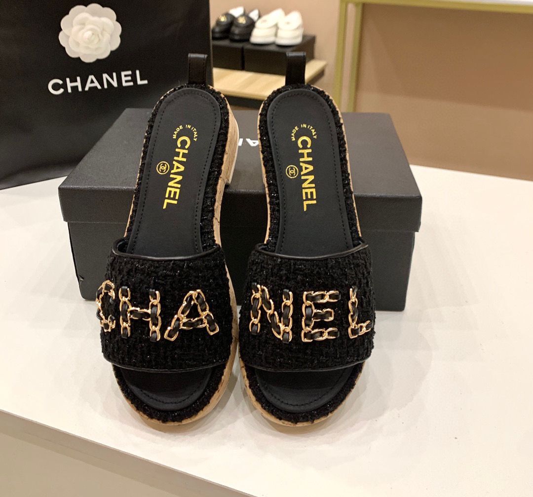Chanel Slipper Shoes CH27963 Black